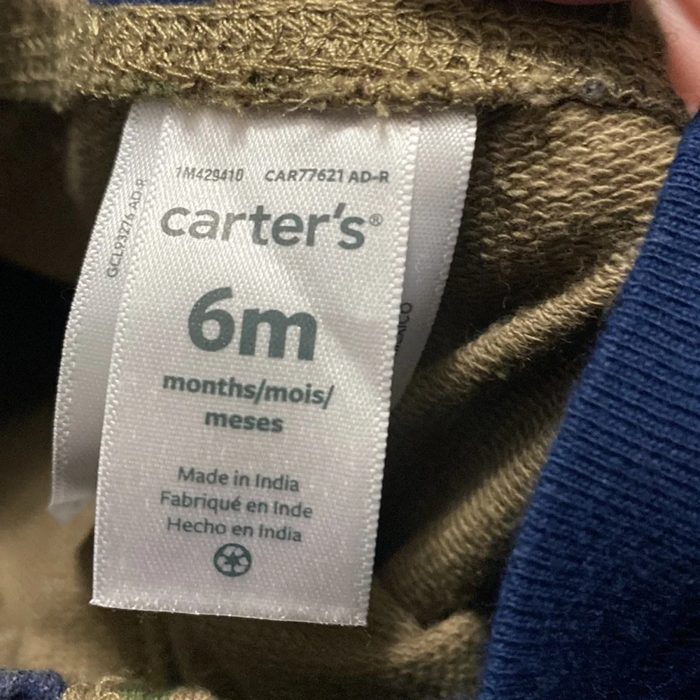 2 Carter’s Baby Boy Outfits. Long Sleeve Onesies and pants. 6 mos. - Picture 9 of 15